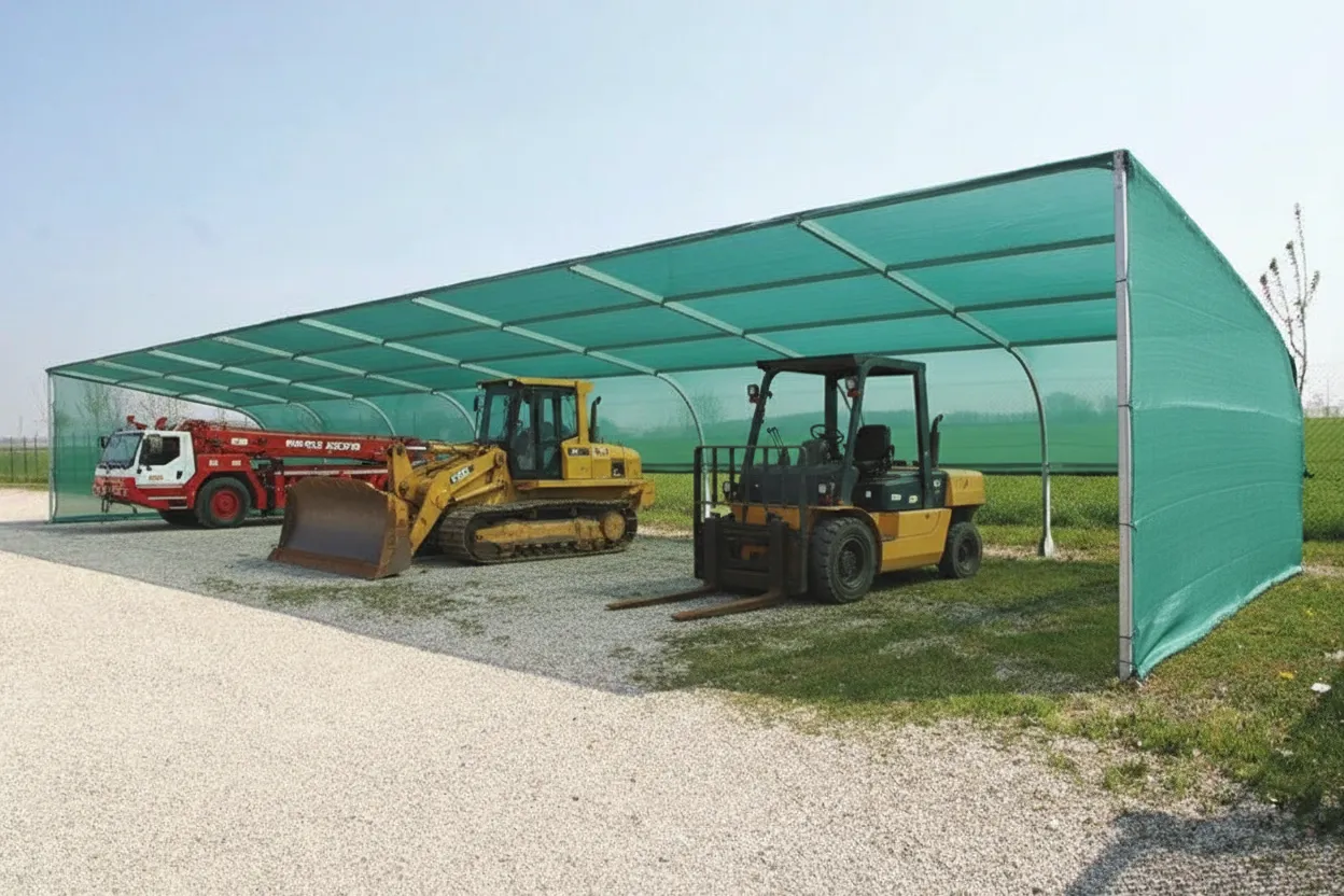 Тентовые и укрывные сетки: защита техники, материалов и стройплощадок